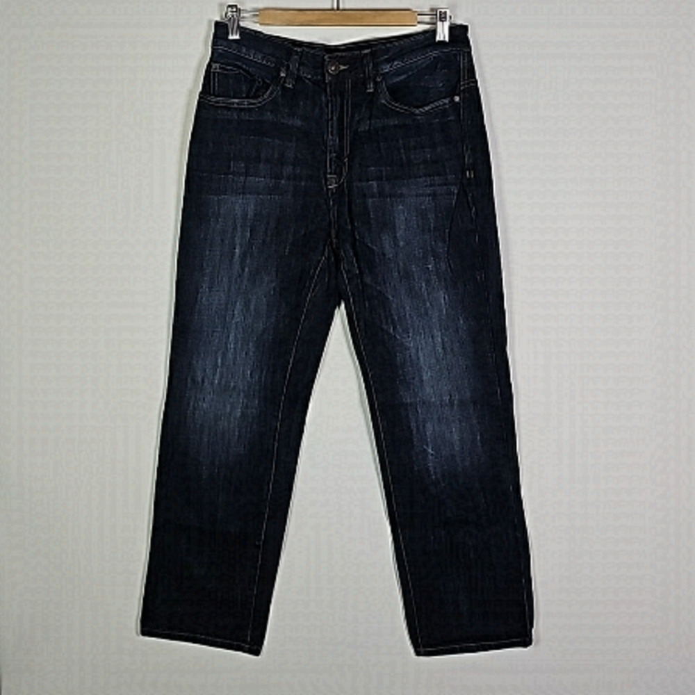 BLUENOTES Jake 31x30 dark wash loose straight leg jeans